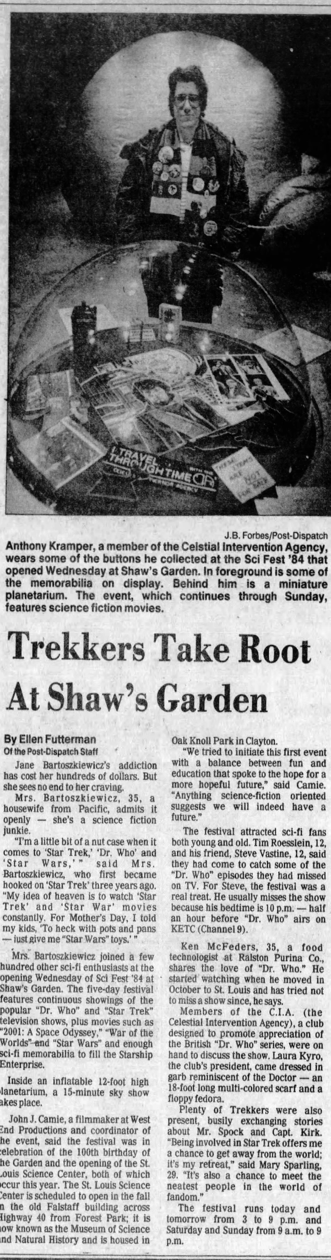 Trekkers Take Root At Shaw&#39;s Garden - The Doctor Who Cuttings Archive