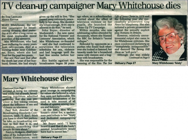 2001-11-24 Daily Telegraph p1.jpg